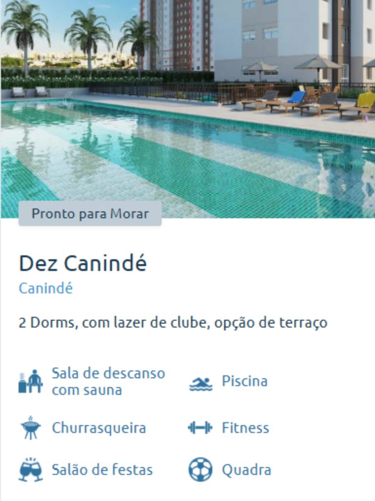 Piscina do Dez Canindé, com área de lazer estilo clube e ambiente ensolarado na região do Canindé.