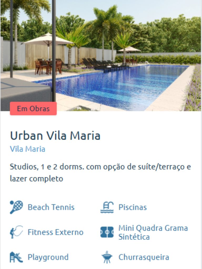 Piscina do Urban Vila Maria, cercada por palmeiras e área de lazer completa, localizada na região da Vila Maria.